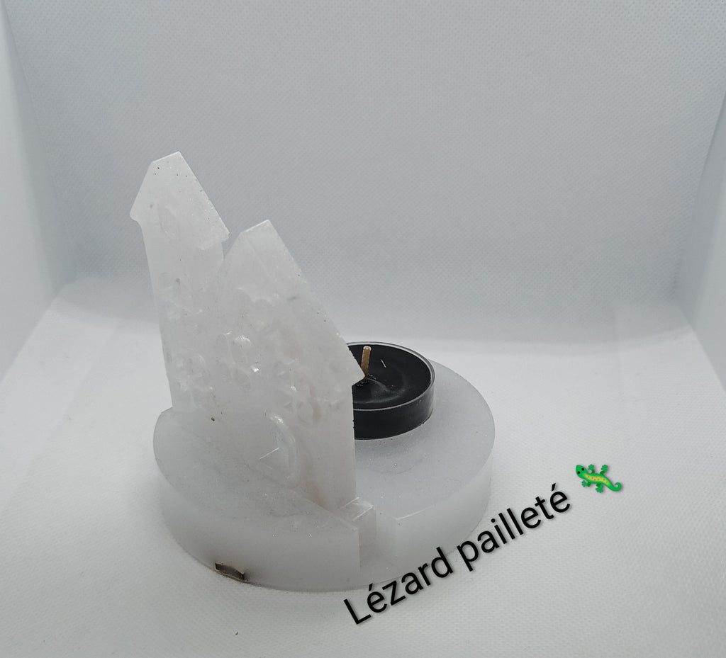 Porte-bougie "Sous la neige"