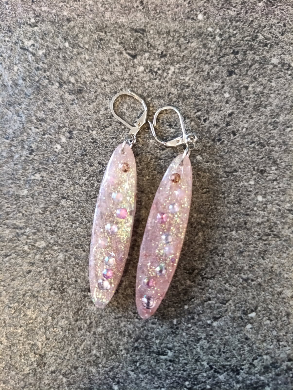 Boucles d'oreilles "Chute de strass"