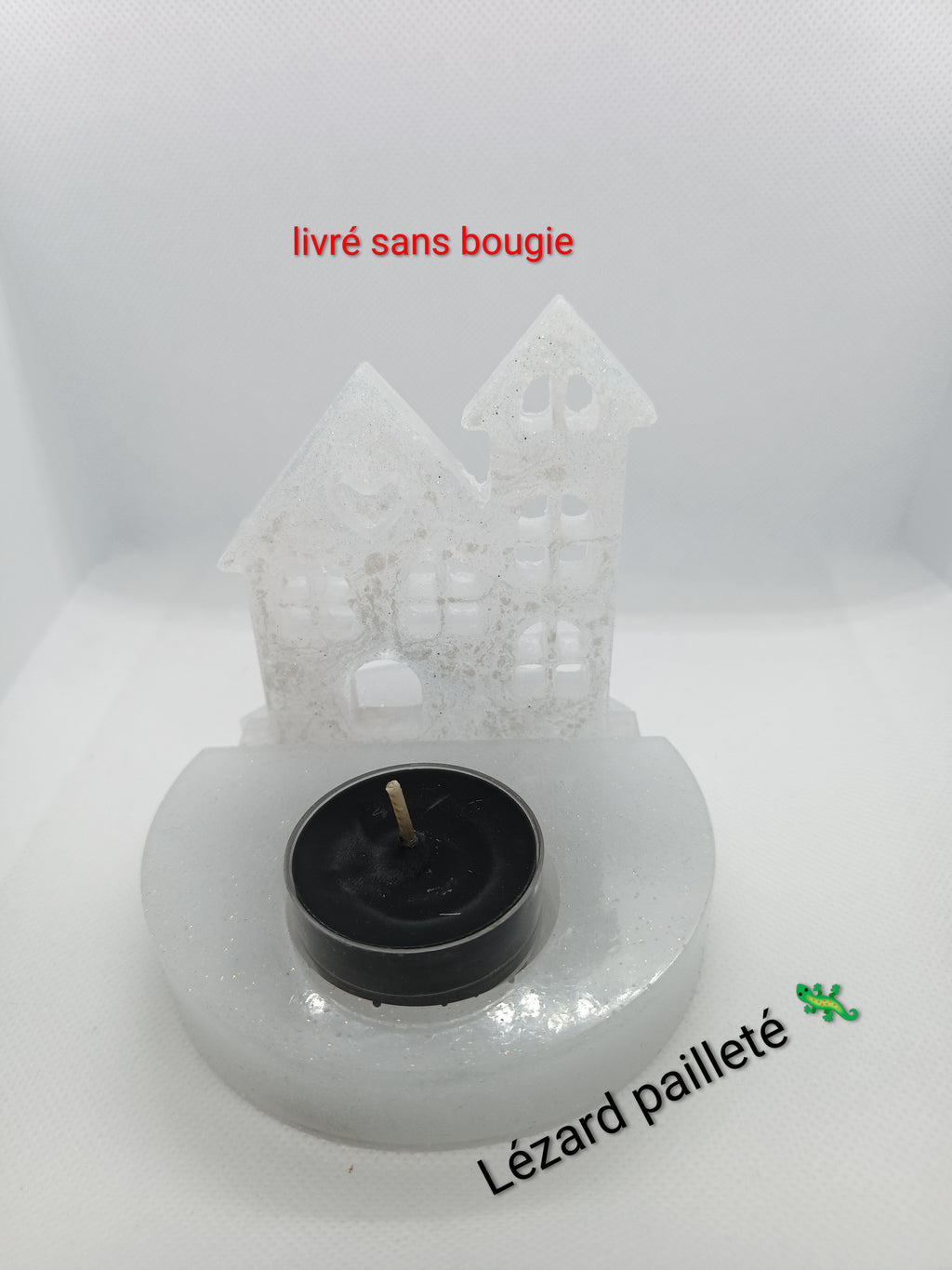 Porte-bougie "Sous la neige"